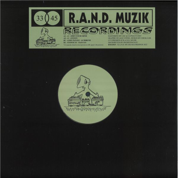 A, Stopouts, Andy Panayi — RM12015 vinyl cover