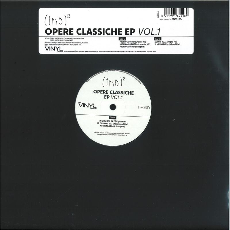(ino)2 — opere classiche vol. 1 vinyl cover