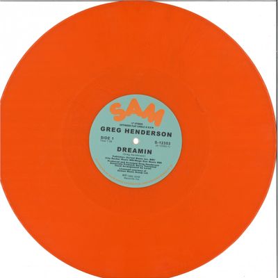 Greg Henderson — Dreamin' vinyl cover