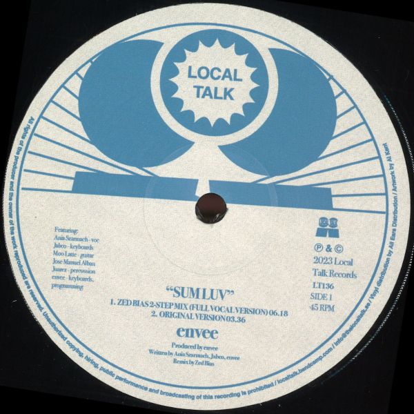 Envee — SUM LUV / STYRAX vinyl cover