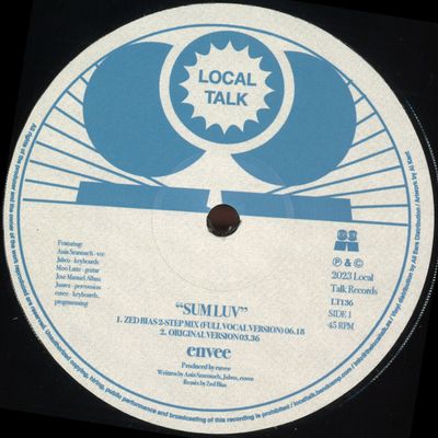 Envee — SUM LUV / STYRAX vinyl cover