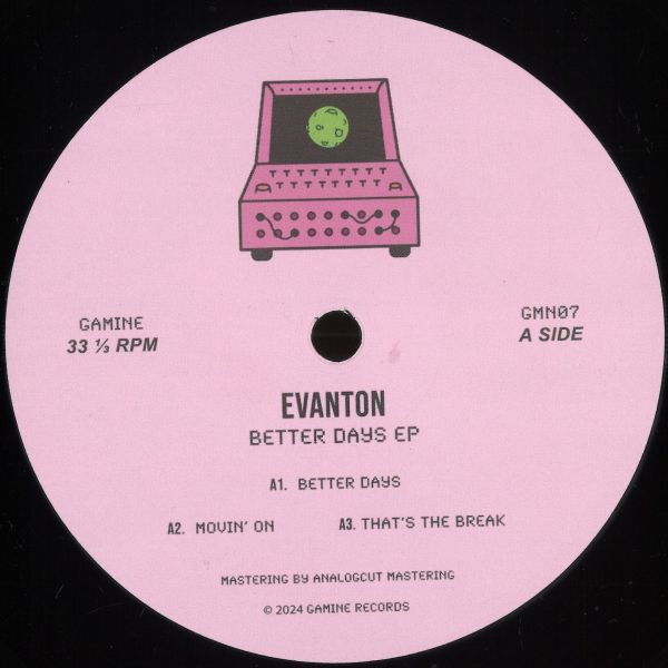 Evanton — Better Days EP vinyl cover