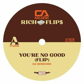 DJ Homicide_ — Rich Flip$ (7") vinyl cover