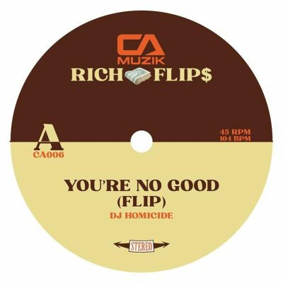 DJ Homicide_ — Rich Flip$ (7") vinyl cover