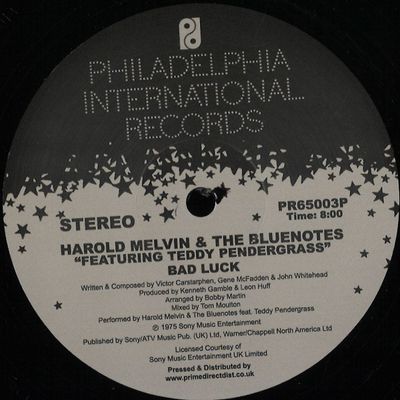 Harold Melvin, The Blue Notes, Teddy Pendergrass — Bad Luck / Don't Leave Me This Way (Tom Moulton Mixes) vinyl cover