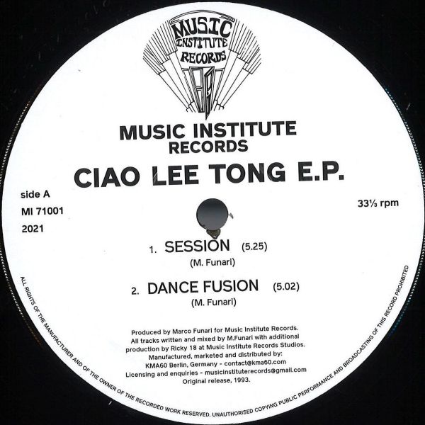 Ciao Lee Tong — Ciao Lee Tong EP vinyl cover