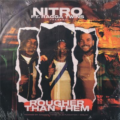 Nitro, The Ragga Twins — Rougher Than Them EP vinyl cover