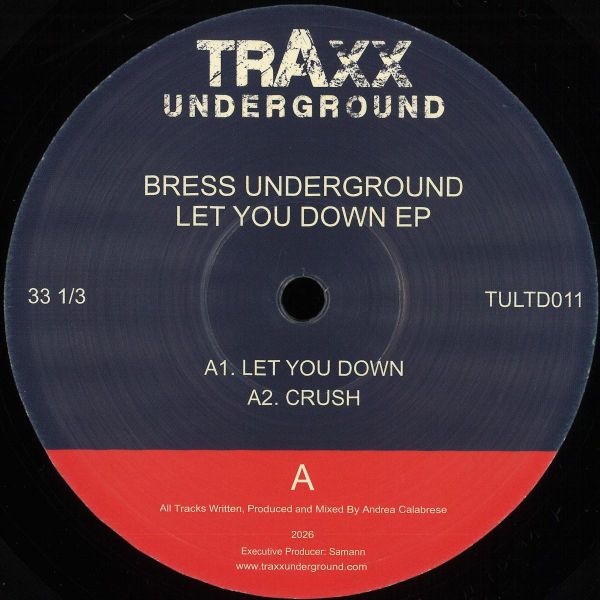 Bress Underground — Let You Down EP vinyl cover