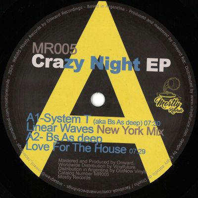 Bs As Deep, Nicola Brusegan — Crazy Night EP vinyl cover