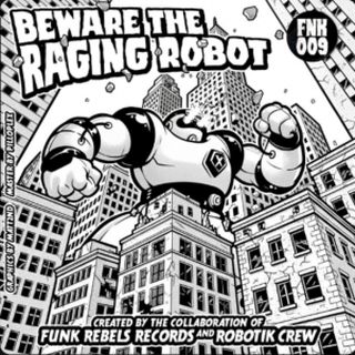 Matt2nd, Leo, Tias, Iga — Beware The Raging Robot EP vinyl cover