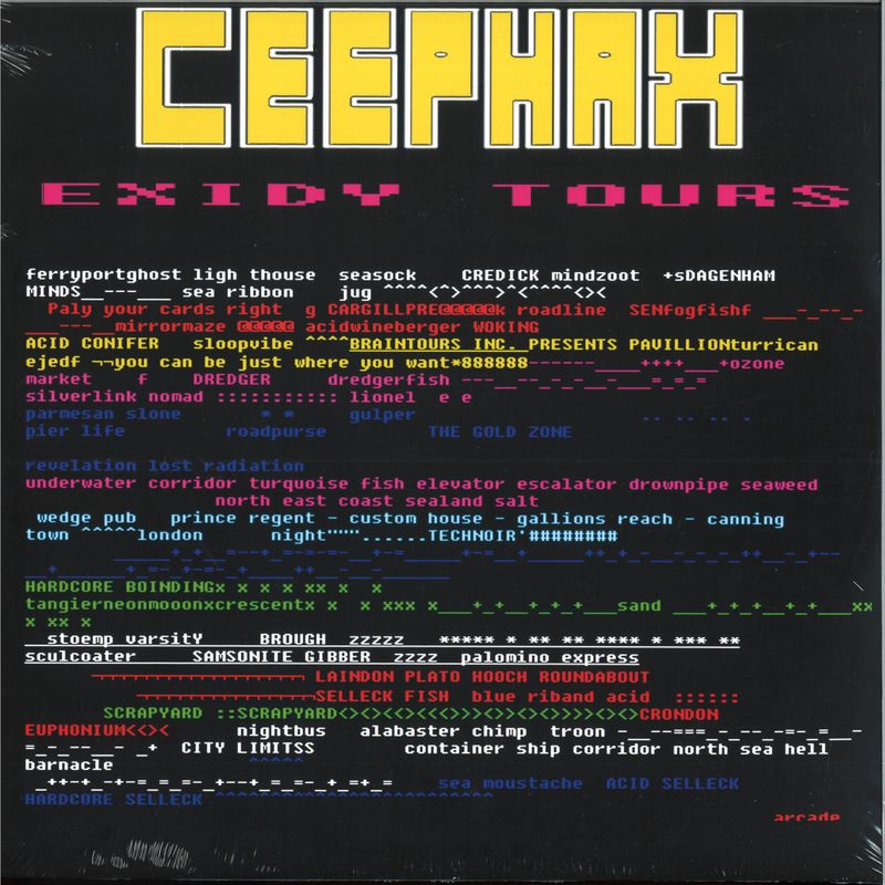 Ceephax Acid Crew — Exidy Tours LP 2x12" vinyl cover