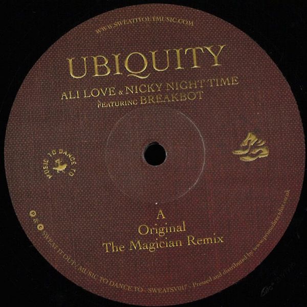 Ali Love&Nicky Night Time — Ubiquity (Feat. Breakbot) vinyl cover