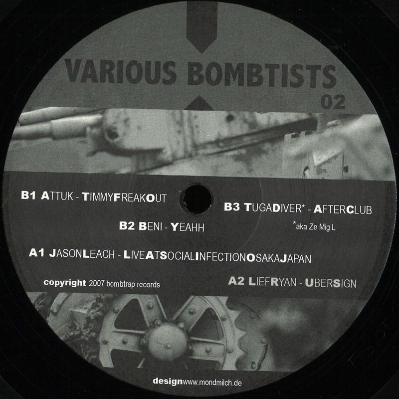 Various Bombtists — Volume 2 vinyl cover