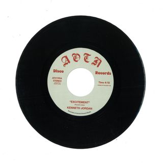 Kenneth Jordan — Excitement (7") vinyl cover