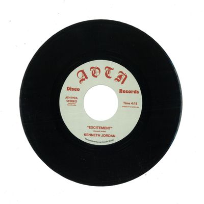 Kenneth Jordan — Excitement (7") vinyl cover