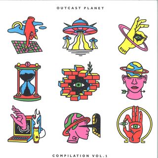 Various — Outcast Planet Compilation Vol.1 LP 2x12" vinyl cover