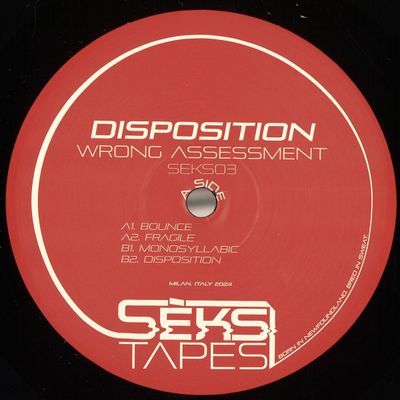 Wrong Assessment — Disposition vinyl cover