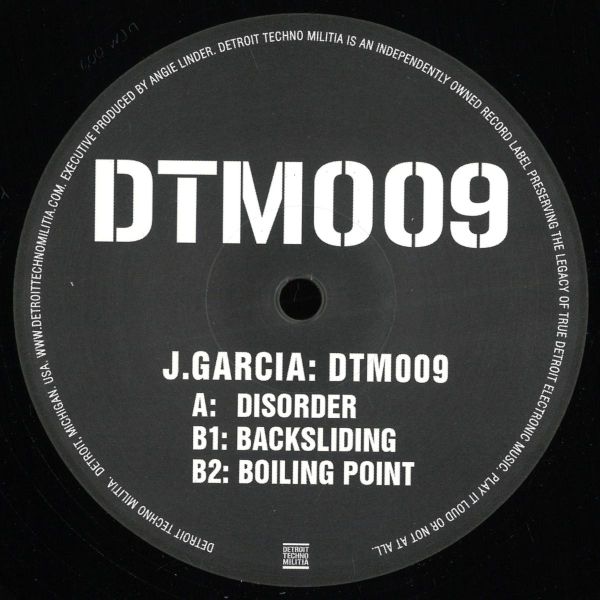J.Garcia — DTM009 LP vinyl cover
