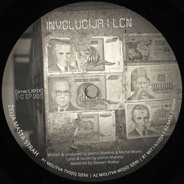 Involucija, Le Chocolat Noir — ŽELJA MAŠTA STRAH EP vinyl cover
