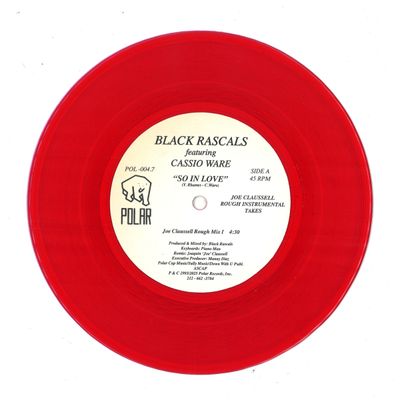 Black Rascals — So In Love (Joe Claussell Remix) 7" vinyl cover
