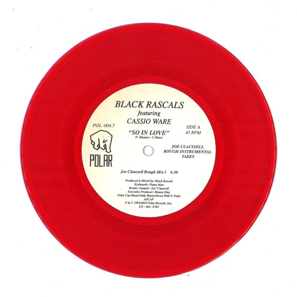 Black Rascals — So In Love (Joe Claussell Remix) 7" vinyl cover
