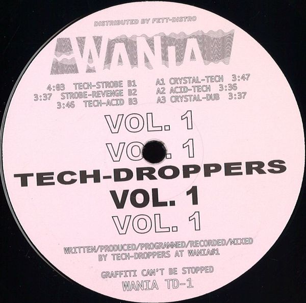 Tech-Droppers — Tech-Droppers Vol. 1 vinyl cover