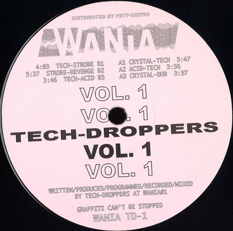 Tech-Droppers — Tech-Droppers Vol. 1 vinyl cover