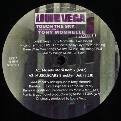 Louie Vega — Touch The Sky featuring Tony Momrelle (Remixes) vinyl cover