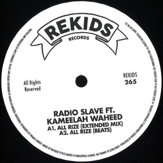 Radio Slave, Kameelah Waheed — All Rize vinyl cover