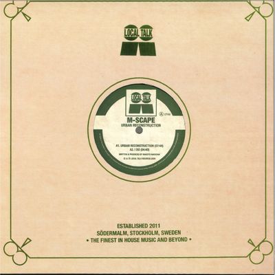 M-Scape — URBAN RECONSTRUCTION EP vinyl cover