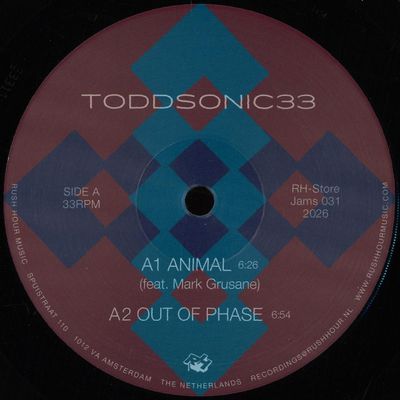 TODDSONIC33 — ANIMAL vinyl cover