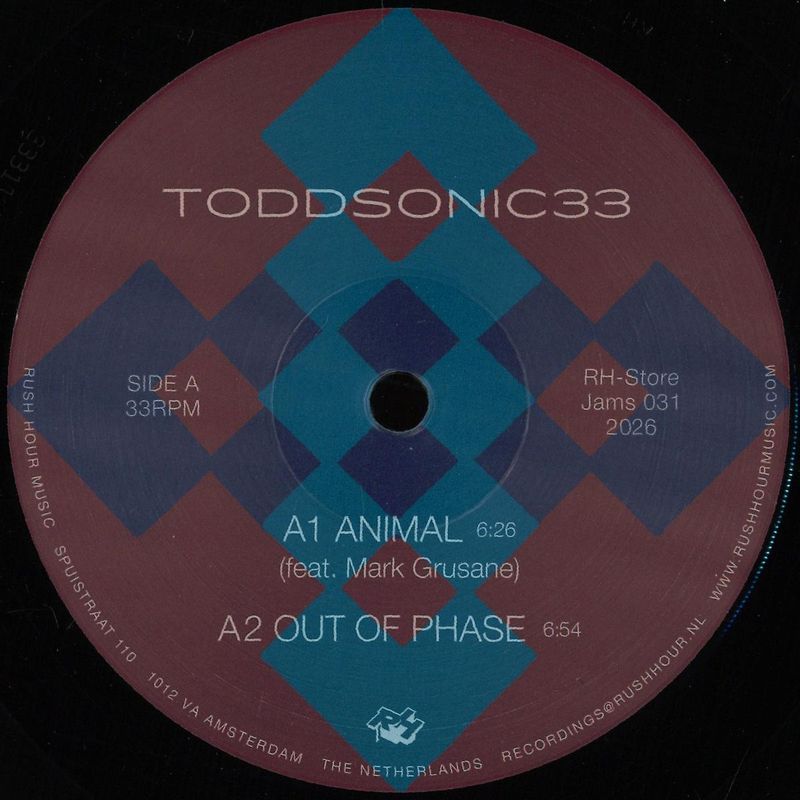 TODDSONIC33 — ANIMAL vinyl cover