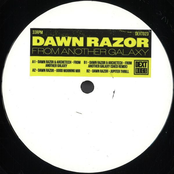 Dawn Razor — From Another Galaxy EP vinyl cover