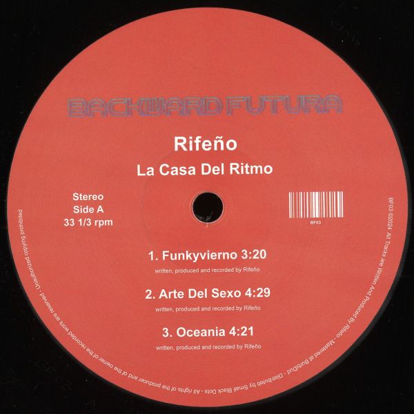 Rifeño — La Casa Del Ritmo EP vinyl cover