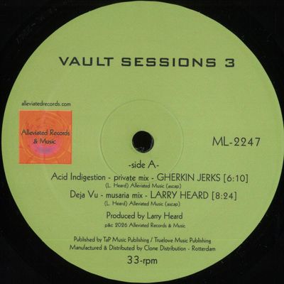 Larry Heard — Vault Sessions 3 vinyl cover