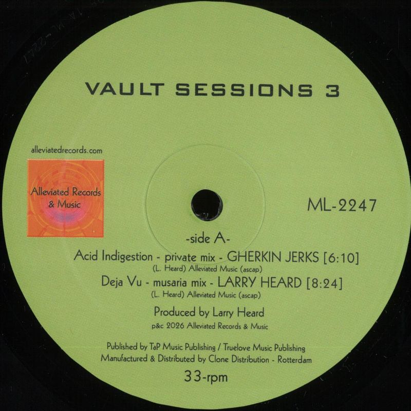 Larry Heard — Vault Sessions 3 vinyl cover