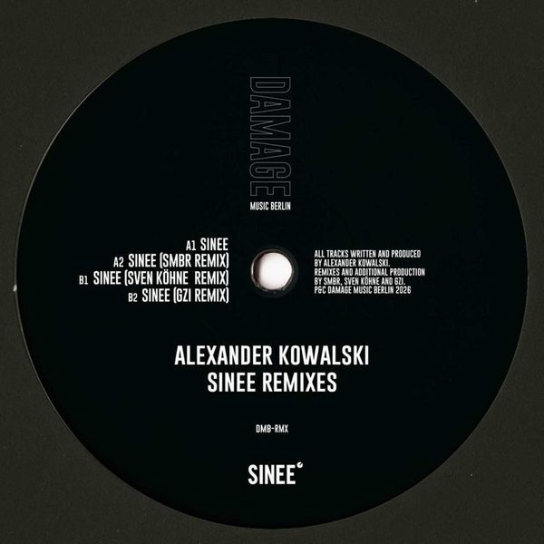 Alexander Kowalski, Smbr, Sven Köhne, Gzi — Sinee Remixes vinyl cover