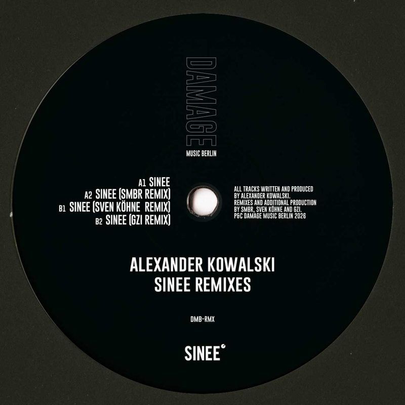 Alexander Kowalski, Smbr, Sven Köhne, Gzi — Sinee Remixes vinyl cover