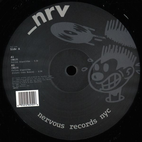 Chklte — NRV003 (Incl. Cristi Cons Remix) vinyl cover