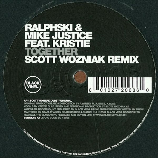 Ralphski&Mike Justice — Together vinyl cover