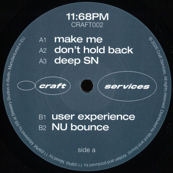 11:68PM — Craft Services 002 vinyl cover