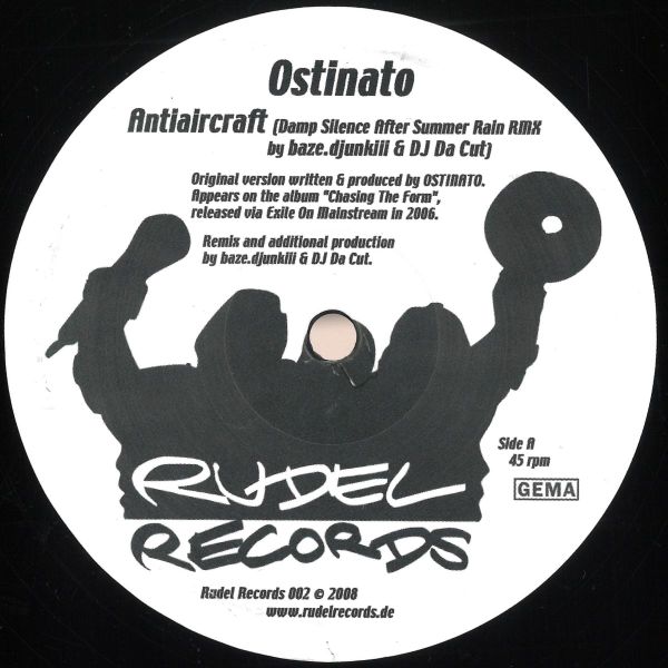 Ostinato, Dj Da Cut — Split EP vinyl cover