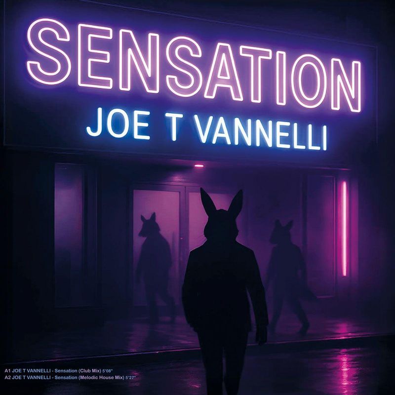 Joe T Vannelli — SENSATION + Where is my man vinyl cover
