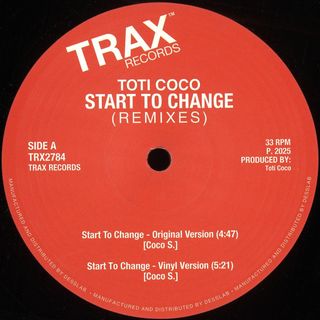 Toti Coco — START TO CHANGE (REMIXES) vinyl cover