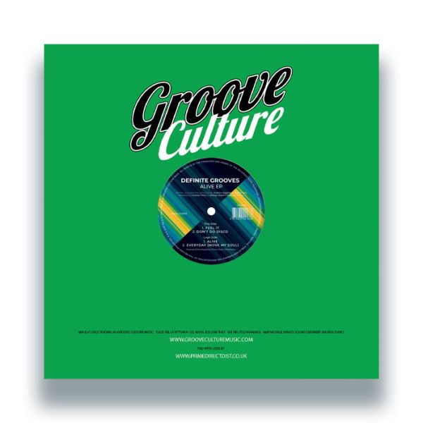 Definite Grooves — Alive EP vinyl cover