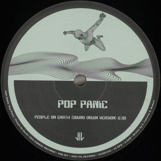 Pop Panic — POP PANIC / PEOPLE ON EARTH vinyl cover