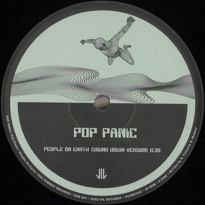 Pop Panic — POP PANIC / PEOPLE ON EARTH vinyl cover