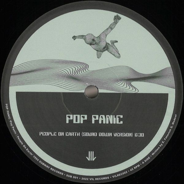Pop Panic — POP PANIC / PEOPLE ON EARTH vinyl cover