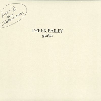 Derek Bailey — Lot 74 vinyl cover