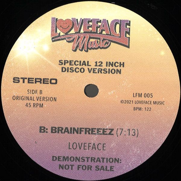 Loveface — De-mixes: Vol 5 vinyl cover
